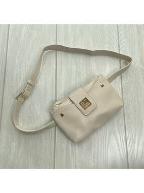 Rachel Zoe Beige Faux Leather Belt Bag New